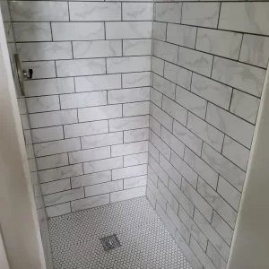 shower tile installation