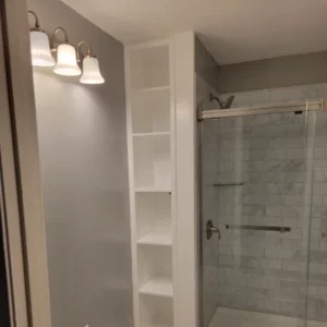 bathroom shelving