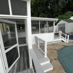 exterior entrance to the sunroom