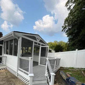 exterior shot of sunroom